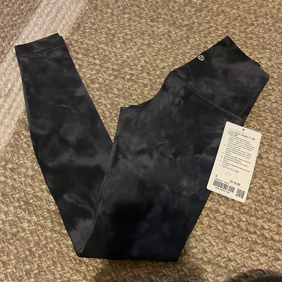 NWT lululemon align HR pant 28” diamond dye pitch grey graphite grey - Picture 5 of 13